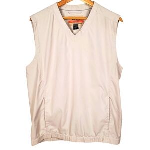 IZOD Men's Golf Vest. Beige. MED. Normcore Preppy DadCore